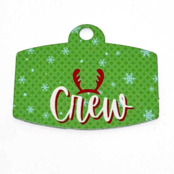 Santa's Crew Digital QR Code Pet Tag