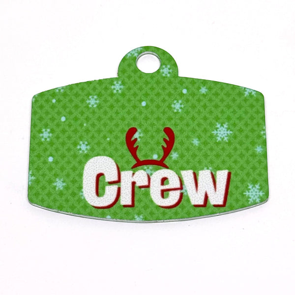 Santa's Crew Digital QR Code Pet Tag