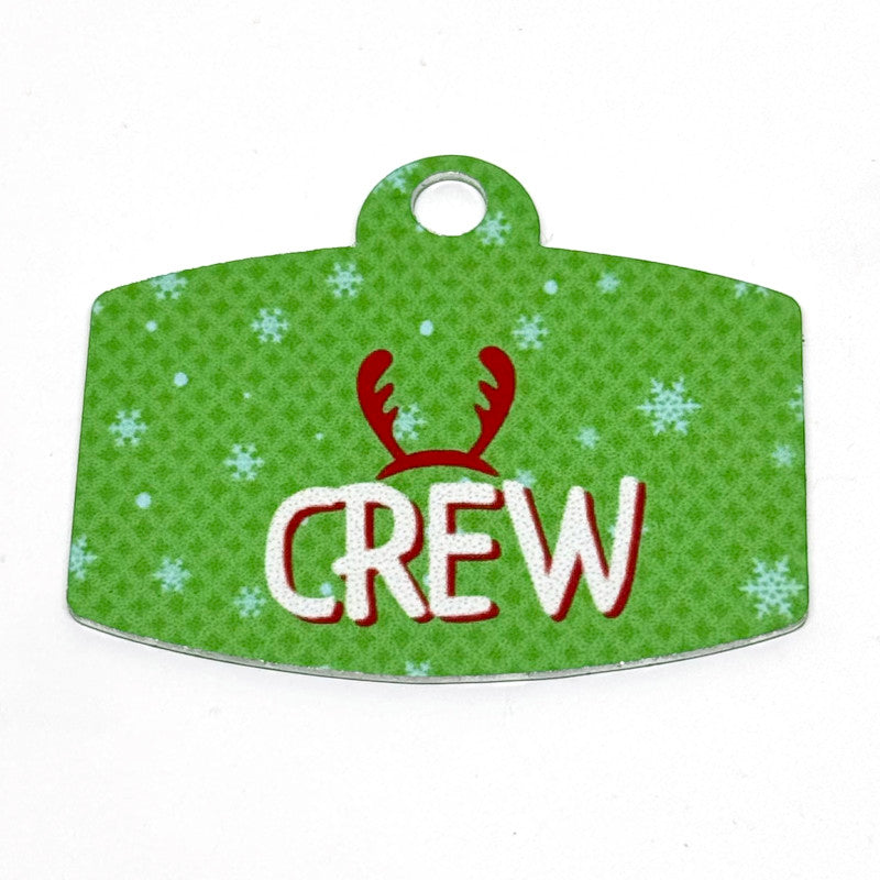 Santa's Crew Digital QR Code Pet Tag