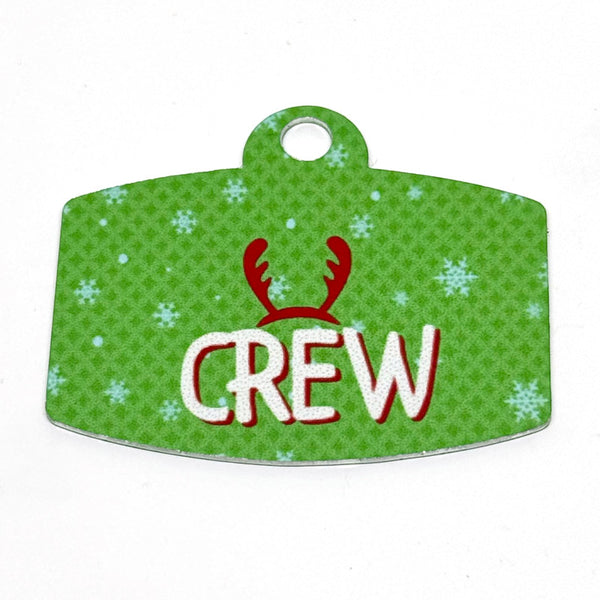 Santa's Crew Digital QR Code Pet Tag