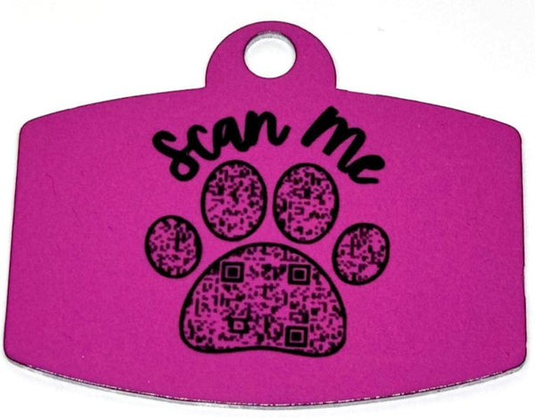 Heartbreaker Neon Digital QR Code Pet Tag