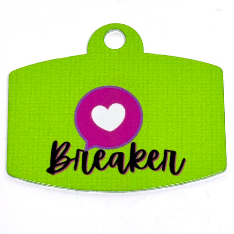 Heartbreaker Neon Digital QR Code Pet Tag