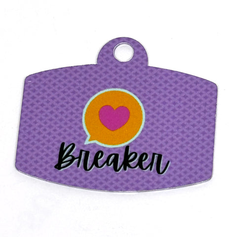 Heartbreaker Lavender Digital QR Code Pet Tag