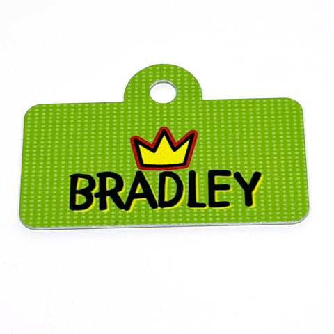 King/Queen Vibes Digital QR Code Pet Tag (Green)