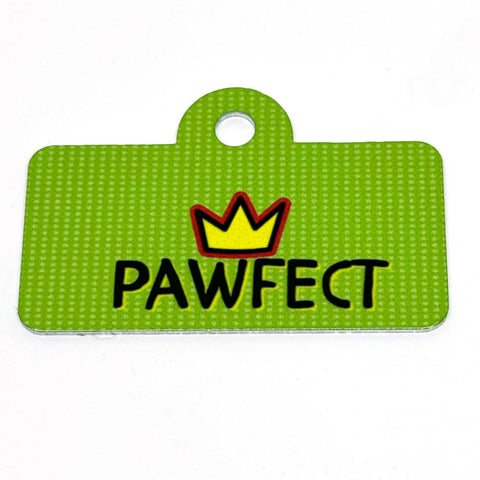 Pawfect King/Queen Digital QR Code Pet Tag (Green)