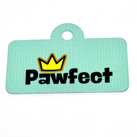 Pawfect King/Queen Digital QR Code Pet Tag (Teal)