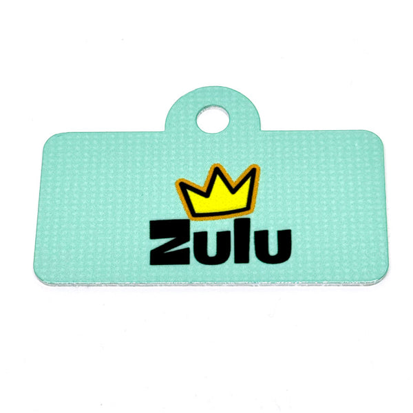 King/Queen Vibes Digital QR Code Pet Tag (Teal)